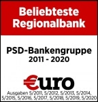 Auszeichnung: Beliebteste Regionalbank bei €uro Auszeichnung: Beliebteste Regionalbank bei €uro