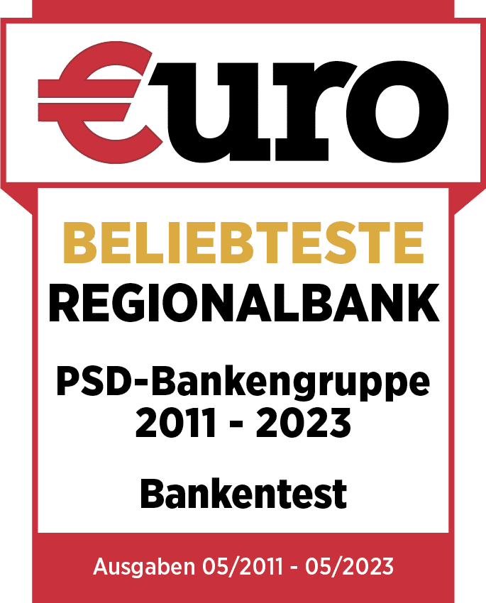 Auszeichnung: Beliebteste Regionalbank bei €uro